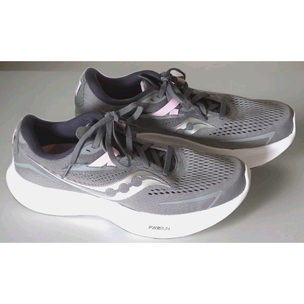 Saucony Women's Ride 15 S10729 Gray Pink Running Shoes FormFit Sneakers Size 9